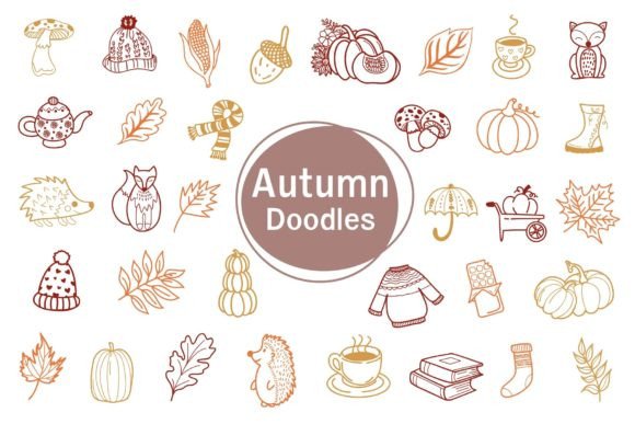 Autumn Doodles: A Creative Font for Fall Projects