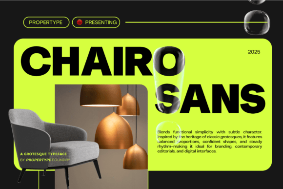 Chairo Sans: The Modern Serif for Striking Visuals
