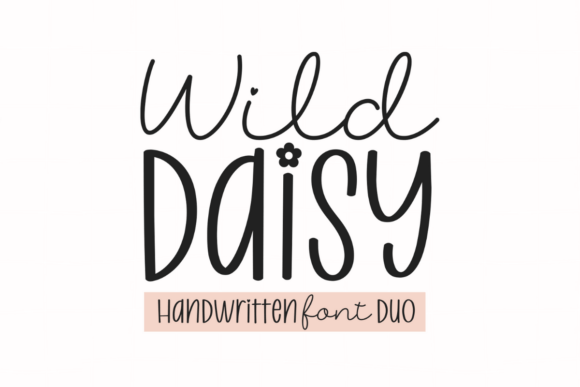 Discover the Wild Daisy Duo: A Handwritten Font with Heart