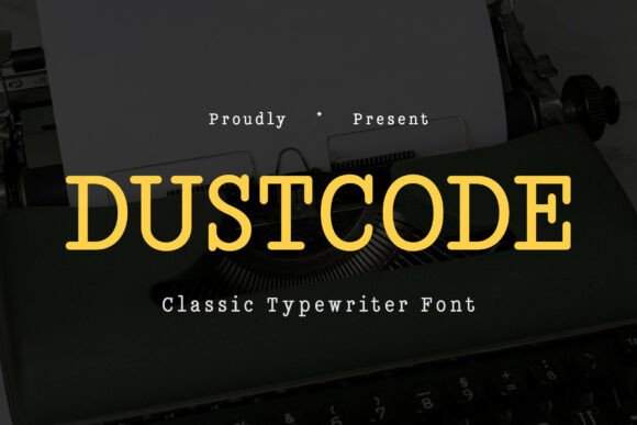 Dustcode: Authentic Typewriter Font for Vintage Designs