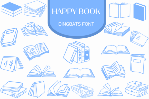 Happy Book: A Dingbats Font for Every Creative Project