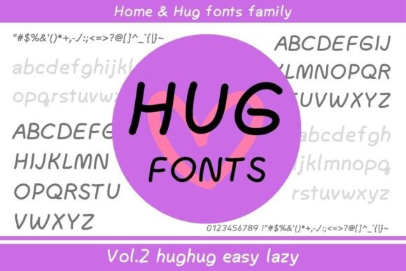 Hughug Easy Lazy: Your Go-To Font for Relaxed, Joyful Design