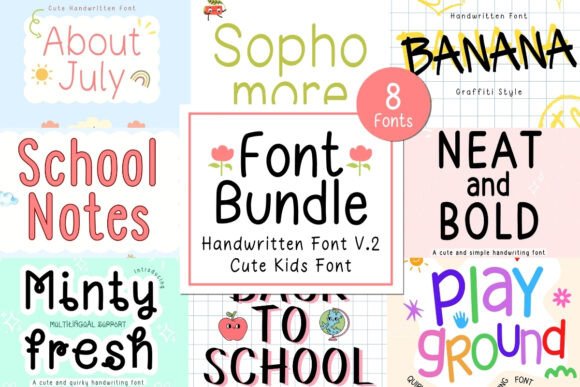 Neat & Clean Handwritten Bundle V.2: A Designer's Go-To for Charming Projects