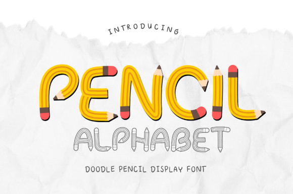 Pencil Alphabet: A Playful Typeface for Creative Projects