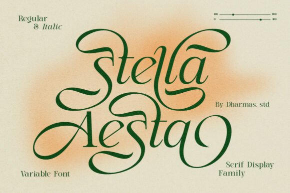 Stella Aesta: A Font That Flutters With Elegance