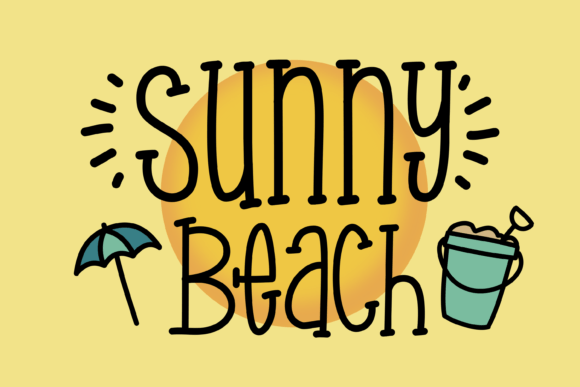 Sunny Beach: Your Go-To Typeface for Tropical, Playful Designs