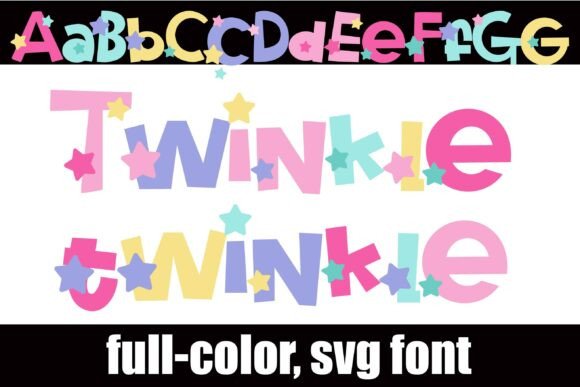 Twinkle Twinkle: A Playful SVG Font for Creative Branding