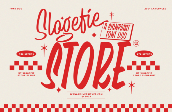 UT Slogefie Store: A Dynamic Font Duo for Bold Design